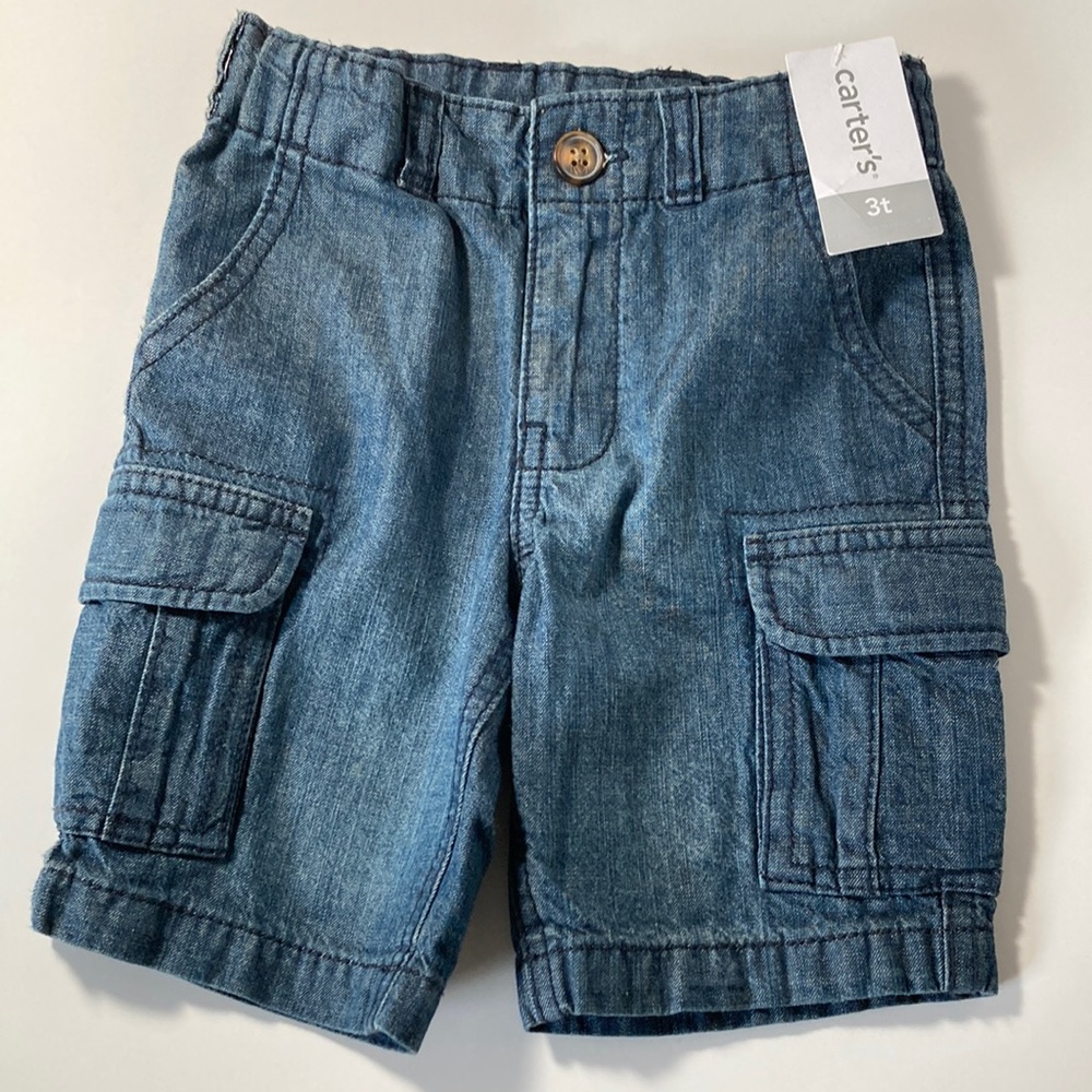 Carter’s Denim Cargo Shorts 3T